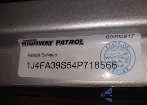 2004 Jeep Wrangler X из США, поврежденный, VIN 1J4FA39S54P718566